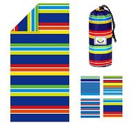4Monster - Toalla de playa antiarena, ligera de microfibra, toalla de baño compacta, secado rápido, toalla súper absorbente para playa, piscina, camping, fitness, yoga
