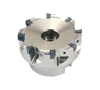 4NTE90 4NTF90 10-33 mm 35-100 1-12T Serie Fresa de alto avance 4NKT060308 RM Inserto carburo Portaherramientas fresado metal CNC(4NTE90-532-32-06-200)
