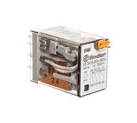 4P 7A Relé Industrial 24V AC Pulsador 55.34.8.024.0054
