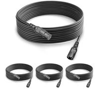 4Pack Cable dmx 5m para Luces XLR Macho Hembra 3 Pin Luz Dmx, 3 Pines Cable Canon Conexión de Señal Móvil o Foco Escenario Led, Micrófono Xlr Mezclador de Audio