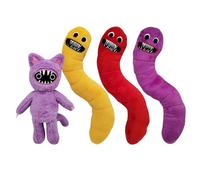 4Pack Peluche Serie Joyvilles Peluche Joyvilles Morado Peluche Joyvilles Gusano Juego de Terror Peluche Joyvilles Regalo para Fans de Anime Niños Adultos
