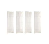 4Pack Transpirable Blanco 64x183cm Cortinas De Puertas Francesas Blackout Patio Puerta/Panel De Cortina De Vidrio
