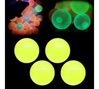 4packs Glorbs Balls Sticky Ball, Glows in The Dark Sticky Ball That Stick to The Ceiling, Super Soft Sticky Glows Balls, Stress Relief Balls for Kids and Adults, Sensory Toys