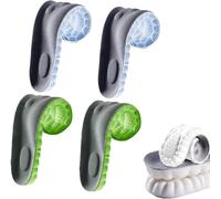 4Pairs 4D Constant Temperature Comfort Starter U-Shape Insoles, Memory Foam Insoles, Sweat-Absorbing, High-Elastic, Shock-Absorbing Insoles (39-40,02)