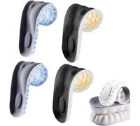 4Pairs 4D Constant Temperature Comfort Starter U-Shape Insoles, Memory Foam Insoles, Sweat-Absorbing, High-Elastic, Shock-Absorbing Insoles (45-46,03)