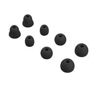 4Pairs Earbuds Cover In-Ear Tips Soft Silicone Ear Buds Accessories For/X/Earphone Eartips(Black)