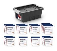 4Patriots Kit de desayuno para plancha de campo: vida útil de 25 años, diseñado para supervivencia y almacenamiento a largo plazo, 8 recetas, perfecto para acampar, mochilero, RV o preparación para emergencias, 148 porciones