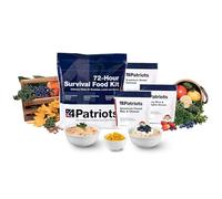4Patriots Kit de supervivencia alimentaria de 72 horas: comida de emergencia resistente a desastres con una increíble variedad diseñada para durar 25 años en bolsas de comida de emergencia, 20
