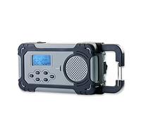 4Patriots Liberty Band - Radio solar de emergencia: radio meteorológica NOAA con panel solar y banco de energía