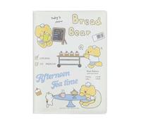 4PC-A5 Creative Small Fresh Office Horizontal Line Retro Literary Notebook-Tea Time