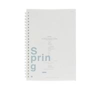 4PC-A5 Soft Coil Hands- Cuaderno simple para estudiantes de oficina, cuatro estaciones, poemas simples: estilo 2