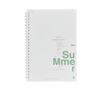 4PC-A5 Soft Coil Hands- Cuaderno simple para estudiantes de oficina, cuatro estaciones, poemas simples: estilo 3