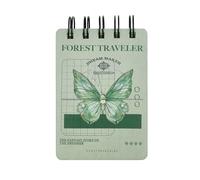 4PC-A7 - Bobina de giro portátil de dibujos animados lindo libro de notas - Viajero en el bosque