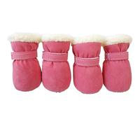 4pc Antideslizantes Zapatos para Cachorros A Prueba de Invierno Mascota Perro Antideslizante Botas de Nieve Calzado Grueso Cálido para Calcetines Aire Botines Perro para Perros Zapatos, A XL