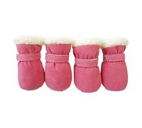 4pc Antideslizantes Zapatos para Cachorros A Prueba de Invierno Mascota Perro Antideslizante Botas de Nieve Calzado Grueso Cálido para Calcetines Aire Botines Perro para Perros Zapatos, B S