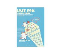 4PC-B5/A5 Small D Summer Car Line Cuaderno creativo horizontal para estudiantes (A5 estilo uno)