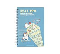 4PC-B5/A5 Small D Summer Coil Cuaderno horizontal para tareas de este estudiante (A5, estilo uno)