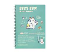 4PC-B5/A5 Small D Summer Coil Cuaderno horizontal para tareas de este estudiante -B5 estilo tres