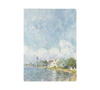 4PC-B5 - Cuaderno creativo retro de pintura al óleo para estudiantes, horizontal, oficina, cuaderno de verano