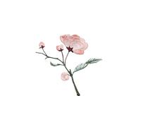 4pc Begonia Flower Iron On Patches, Retro Style Decoration, Hot Melt Adhesive For Repairing Small Defects In Clothes(2Pcs color 3)