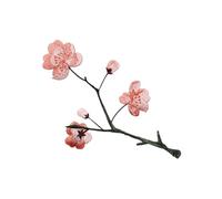 4pc Begonia Flower Iron On Patches, Retro Style Decoration, Hot Melt Adhesive For Repairing Small Defects In Clothes(2PCS B3)