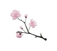 4pc Begonia Flower Iron On Patches, Retro Style Decoration, Hot Melt Adhesive For Repairing Small Defects In Clothes(2PCS B4)