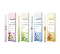 4Pc Hierbas Inhalador Difusor, Aromaterapia Difusor Bolígrafo, Natural Barra para El Cuidado Corporal, Barra Inhaladora De Hierbas para Viajar, Trabajar, Hacer Yoga, Meditar O Dormir