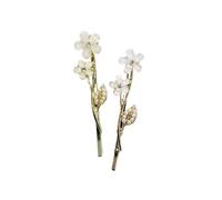 4pc Korean Fashion Flower Opal Pearl Hairpins Gifts Women Hair Clips Pins Barrettes Accessories Hairclip Hairgrips Headdress(SKY BLUE)