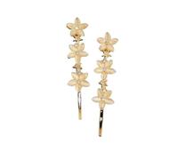4pc Korean Fashion Flower Opal Pearl Hairpins Gifts Women Hair Clips Pins Barrettes Accessories Hairclip Hairgrips Headdress(Blue)