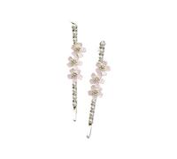 4pc Korean Fashion Flower Opal Pearl Hairpins Gifts Women Hair Clips Pins Barrettes Accessories Hairclip Hairgrips Headdress(Color 9)