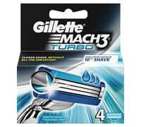 Gillette MACH3 TURBO Cabezales de Recambio - 4 uds