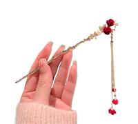 4pc Rose Flower Hair Stick Tassel Hairpin Chinese Wedding Accessories Female Ornament Styling Tools(A)