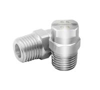 4pcs 1/4 Inch 40 Degree Flat Fan Nozzle,Vee Jet,industrial Sprayer, Dust Cleaning Wash Para Alta Presión Lavadora(6502 hole 0.91mm)