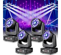 4PCS 150W RGBW Cabeza Móvil LED 6 Bee Eye Luz Discoteca Prisma Efecto DJ Luces Escenario 8 Gobos 8 Farben Luz Iluminación para DJ Bar Fiestas Bodas Iglesias Nocturno