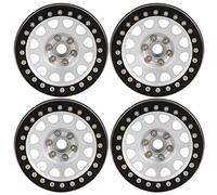 4Pcs 2.2in Metal Lock Wheel Hub for 1/10 RC Crawler | CNC Aluminum Alloy & Protective Design | Heavy - Duty Accessory for Axial Wraith / SCX10 / Well - Known RC Brand | 4 Colors (Black Silver)