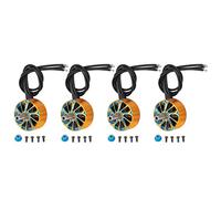 4pcs 2207.5 Motor sin cepillo de 2550kV 3 a 6S Lipo High Hardness Gold Gold Blue sin escobillas para una carrera de 5 pulgadas a través de drones
