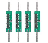 4PCS 3.7V 15A Lithium Battery Protection Board, Solar Battery Protection Board with Overcharge Discharge Protection, Stable Circuit for LED Lamp Solar Street Lamp Display Power