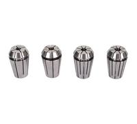 4Pcs 4 Jaw Spring Collet Chuck, CNC Engraving Lathe Milling Chuck, High Carbon Steel Four Jaw Grip Collet for Grinding and Engraving Machines with Multiple Sizes