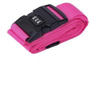 4Pcs 420cm Adjustable Luggage Strap Travel Essential Accessories Suitcase Supplies Fixed Belt Password Straps For 18-34 Inch para Bolsos(Rose Red 420cm)