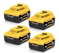 4pcs 5000mAh Recambio para Dewalt batería 18V DCB180 DCB181 DCB182 DCB184 DCB200 DCB201 DCB204 con indicador LED