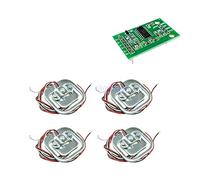 4pcs 50kg Sensores de peso carga escala humana + Hx711 ad Módulo corporal sensor sensores Herientas medición(1 set)