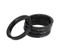 4pcs 57.1/60.1/66.45/66.5/67.1/72.6mm OD 54.1-66.1mm ID Anillos centrados para cubos de rueda de automóvil Coche Separadores Ruedas(60.1mm ID 67.1mm OD)
