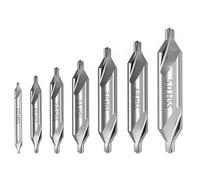 4PCS/5PCS/6PCS/7PCS/8PCS/10PCS 1-5mm HSS Combined Center Drill Bit 60 Degree Metalworking Hole Drill Bit Hole Metal Drill Bit(7pcs Set 1.0-5.0mm)