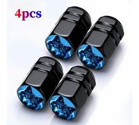 4pcs/5pcs Diseño de de ojo de lobo para ruedas de coche, neumáticos, tapones de válvula, añadiendo color a tu vehículo, adecuado para coches, motos y bicicletas