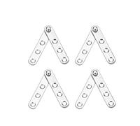 4pcs 60mm X 11mm Acero Inoxidable 360 Grados Puerta Pivote Bisagra DIY，4.5mm Dia. Para La Puerta Giratoria, Buen Efecto De Ocultación