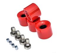 4Pcs 60x45mm 78A Skateboard Longboard Wheels for ABEC-9 Bearing Spacers Set(Red)