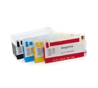 4PCS 963XL 964XL Cartucho de Tinta de Recarga con Chip de desechable Compatible para OfficeJet Pro 9010 9012 9015 9016 9018 9019 9020 9025 Impresoras(HP964XL)