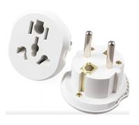 4PCS Adaptador Universal de Enchufe China a Europa, Plug Adapter para Tomas EU, Adaptador Universal para Europa USA UK Tailandia Suiza Italia, Adaptador de Viaje para Toma Alemana