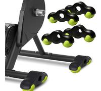 4Pcs Adaptadores de Pies de Ciclismo para Interiores, Adaptadoresde Patas Basculantes para Ciclismo de Interior, 4 Adaptadores con 8 Pelotas de Tenis, Accesorios para Wahoo Kickr Core 2/1