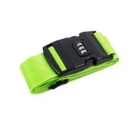 4Pcs Adjustable Luggage Strap Packing Belt Travel Essential Accessories Suitcase Supplies Fixed Cipher Lock para Equipaje(Green)